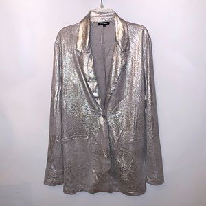 Silver blazer